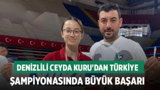 Denizlili Ceyda Kuru'dan Türkiye Şampiyonasında Büyük Başarı